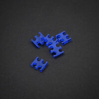 King Mod Service 4-Slot Kabelkamm 3mm klein - blau - 5er Set