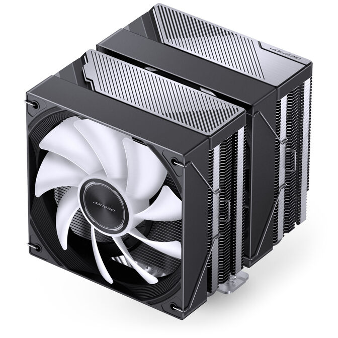 Jonsbo CA80 CPU-K&uuml;hler, Dual-Tower, 2 x 120mm, PWM, RGB - schwarz image number 4