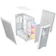 Corsair 3200D RS ARGB PC Case, Mid-Tower, ATX, Tempered Glass - White image number null