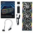 Lian Li UNI FAN SL Wireless LCD L&uuml;fter, ARGB, PWM, 3er-Pack inkl. Controller - 120 mm, schwarz image number null
