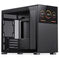 Jonsbo D31 Screen Micro-ATX Geh&auml;use, Tempered Glass - schwarz