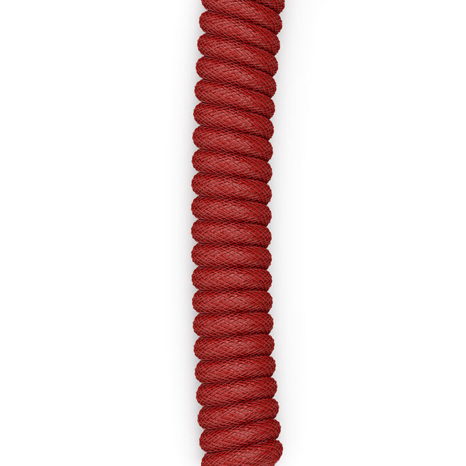 Glorious Coiled Cable Crimson Red, USB-C to USB-A, 1.37m - red/black image number 4