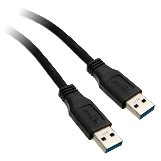 InLine USB 3.0 Kabel, A auf A, schwarz - 0,3m image number 0