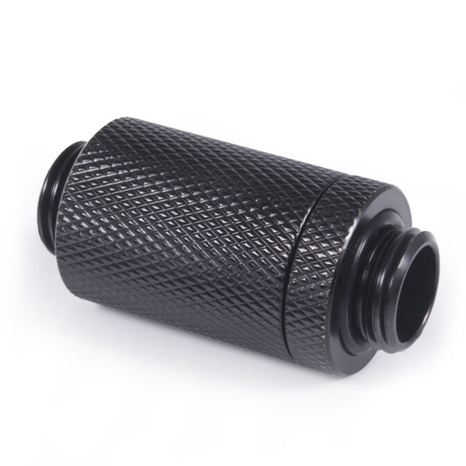 Alphacool ES D-Plug, 31.5-46.5mm, G1/4 male to G1/4 male - black image number 0