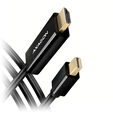 AXAGON RVDM-HI14C2 Mini-DisplayPort zu HDMI Adapterkabel, 4K/30 Hz, 180 cm lang - schwarz image number null