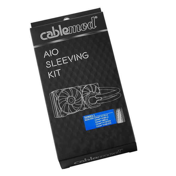 CableMod AIO Sleeving Kit Series 1 f&uuml;r Corsair Hydro Gen 2 - wei&szlig; image number 3