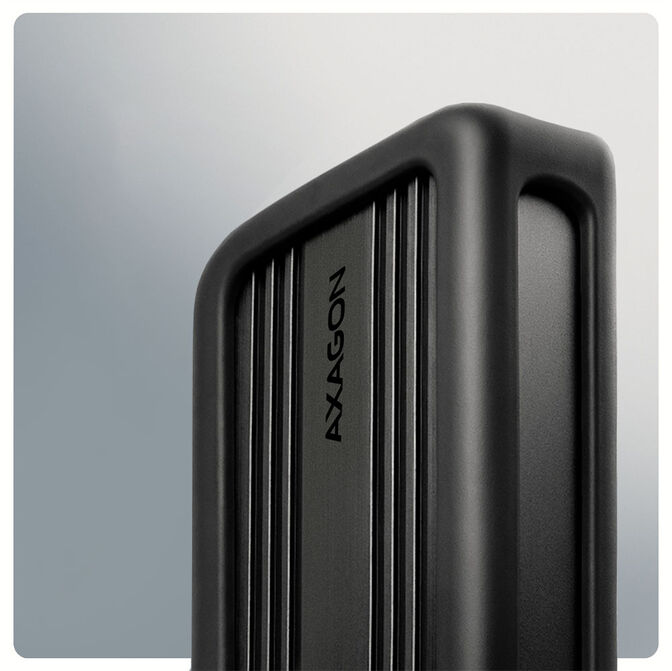 AXAGON EEM2-40G M.2-Geh&auml;use, USB4, 40 Gbit/s, NVMe, Aluminium - schwarz image number 3