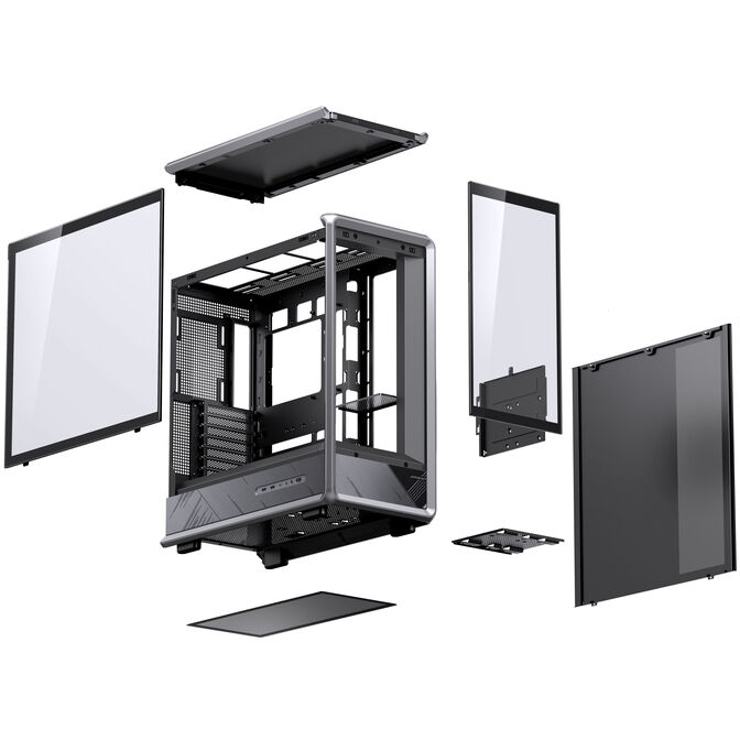 Jonsbo D401 PC Case, Mid-Tower, ATX, Tempered Glass - black image number 14