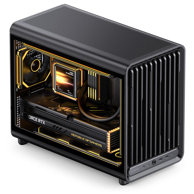 Jonsbo D33 STD PC-Geh&auml;use, Micro-ATX Geh&auml;use, mATX, Tempered Glass - schwarz image number 6