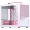 Jonsplus Z20 Micro-ATX case, with carrying handle - white/pink