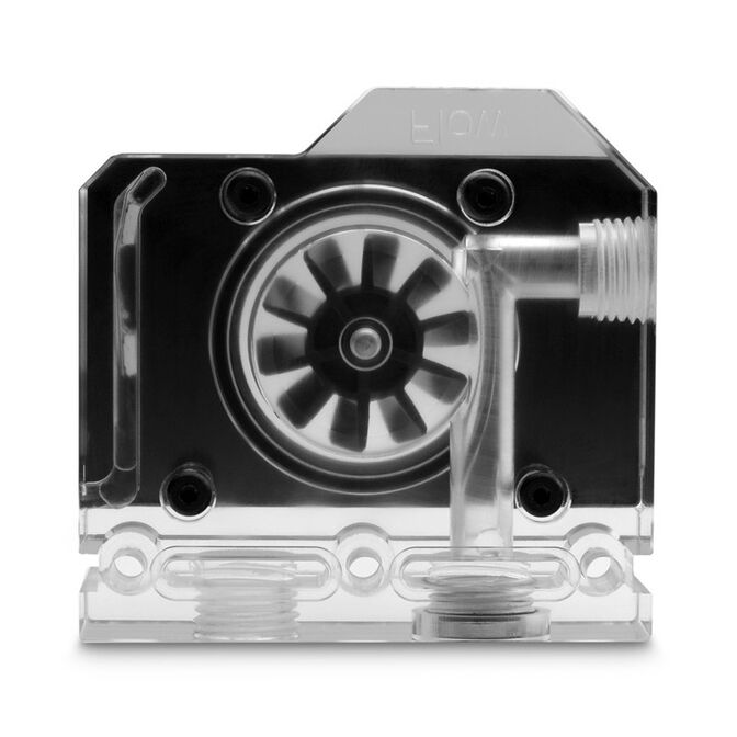 EK Water Blocks EK-Quantum Scalar Flowmeter Top-To-Bottom D-RGB - Black image number 3