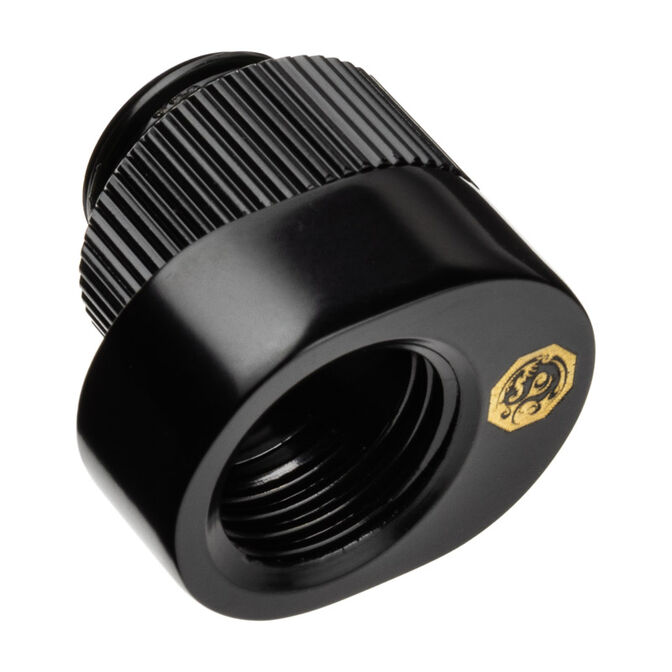 Bitspower Extension Offset - black, pack of 2 image number 1