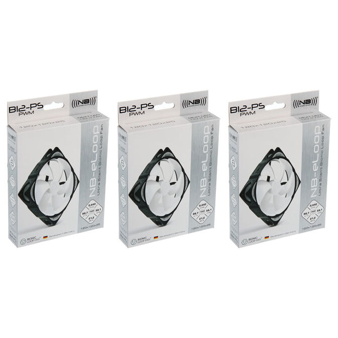 Noiseblocker NB-eLoop Fan B12-PS - 120mm PWM, 3 pieces image number 6