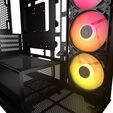 Corsair 2800X RS-R ARGB PC-Geh&auml;use, Mini-Geh&auml;use, mATX, Tempered Glass - inklusive 3x 120-mm-L&uuml;fter, schwarz image number null