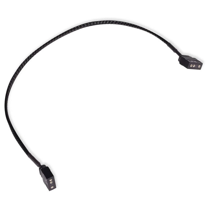 Alphacool Extension aRGB 3-Pin to 3-Pin, sleeved - 30cm image number 0