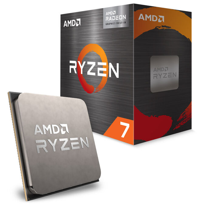 AMD Ryzen 7 5700G 3,8 GHz (Cezanne) Sockel AM4 - Boxed mit Wraith Stealth K&uuml;hler image number 0
