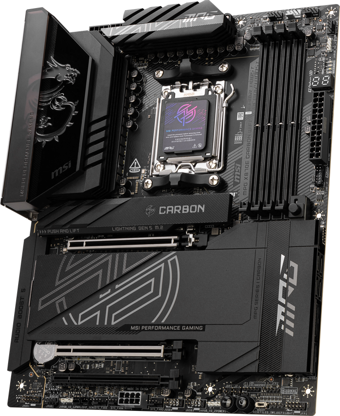 MSI MPG X870E Carbon WiFi Mainboard, Sockel AM5, AMD X870E, ATX, DDR5 image number 5