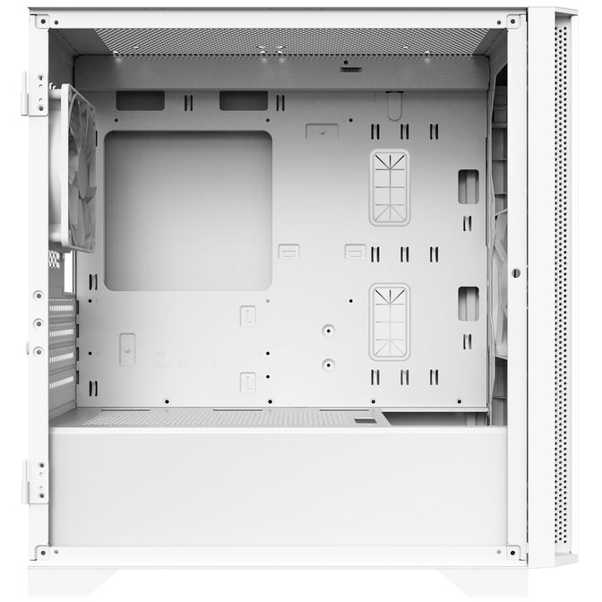 Montech AIR 100 LITE PC Case, Mid Tower, Micro-ATX, Tempered Glass - white image number 1