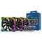 Montech AX120 PWM ARGB Fan, 3-pack, black - 120mm