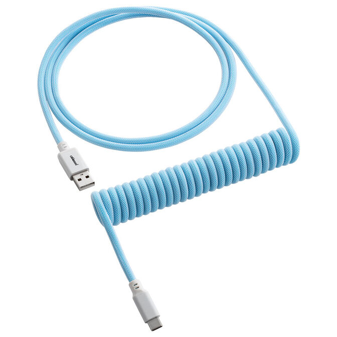 CableMod Classic Coiled Keyboard Cable USB-C zu USB Typ A, Blueberry Cheesecake - 150cm image number 0