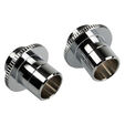 Bitspower Touchaqua Link Adapter Male G1/4 Inch AG to Link Tube Adjustable 16-22mm - 2-Pack, silver image number null