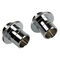 Bitspower Touchaqua Link Adapter Male G1/4 Inch AG to Link Tube Adjustable 16-22mm - 2-Pack, silver