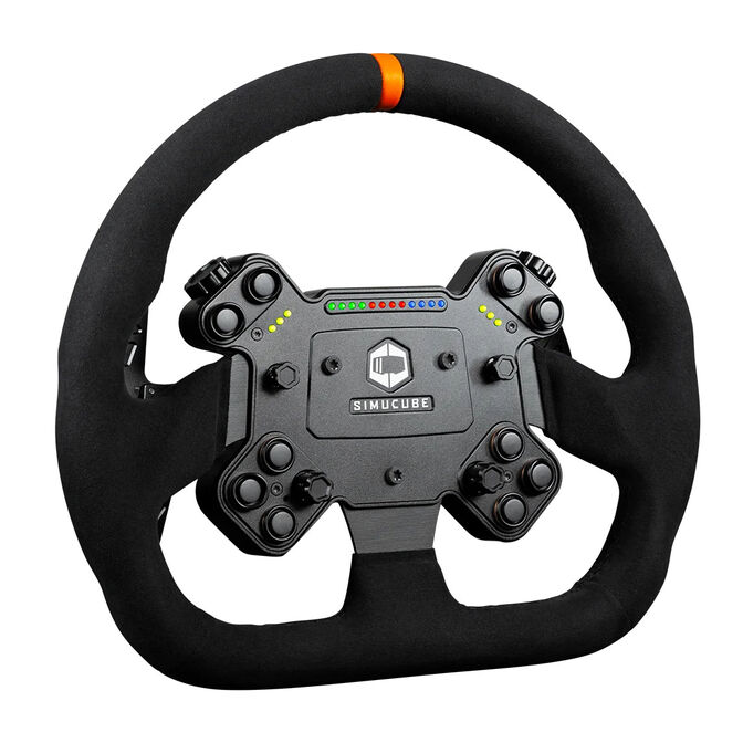 Simucube Valo GT-23 SC3 Simracing-Lenkrad, 320 mm Durchmesser, GT-Design, SC3-Quick-Release - schwarz, wildleder image number 1