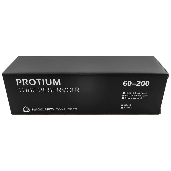 Singularity Computers Protium Reservoir 200mm - Acrylic, black image number 6