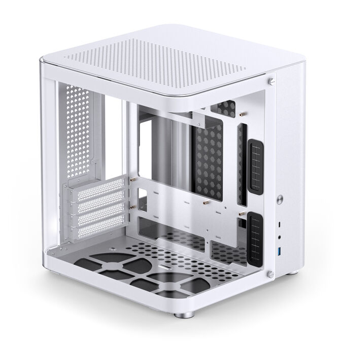 Jonsbo TK-1 2.0 Micro-ATX case, Tempered Glass - white image number 4