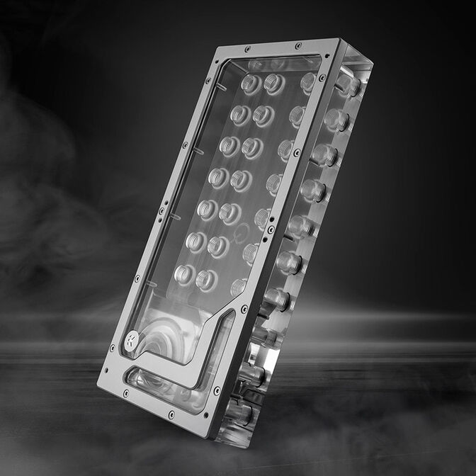 EK Water Blocks EK-QuantumX Loophole Distroplate D5 PWM - silber image number 6