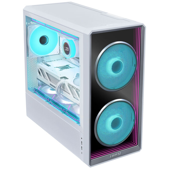 Lian Li LANCOOL 217 INF PC-Geh&auml;use, Midi-Tower, Tempered Glass, RGB-Beleuchtung - wei&szlig; image number 2