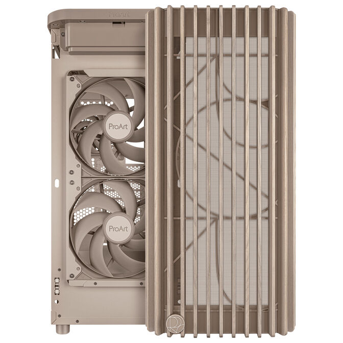 ASUS ProArt PA401 Wood Edition PC-Geh&auml;use, Midi-Tower, ATX, Mesh-Panel - beige image number 4