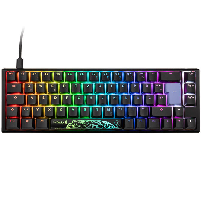 Ducky One 3 Classic Black/White SF Gaming Tastatur, RGB LED - MX-Blue image number 1