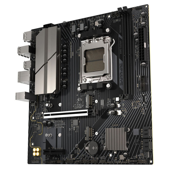 Sapphire B650M-E Motherboard, Socket AM5, AMD B650, mATX, DDR5 image number 1