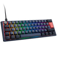 Ducky One 3 Cosmic Blue Mini Gaming Keyboard, RGB LED - MX-Ergo-Clear