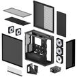 ARCTIC Xtender PC-Geh&auml;use, Midi-Tower, E-ATX, RGB, Tempered Glass - inklusive vertikaler GPU-Halterung & Riser-Kabel, schwarz image number null