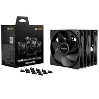 be quiet! Pure Wings 3 L&uuml;fter, PWM, Reverse - 120mm, schwarz, 3er-Pack