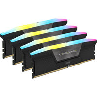 Corsair Vengeance RGB DDR5-6200 RAM, CL32, XMP - 64 GB Quad-Kit, black