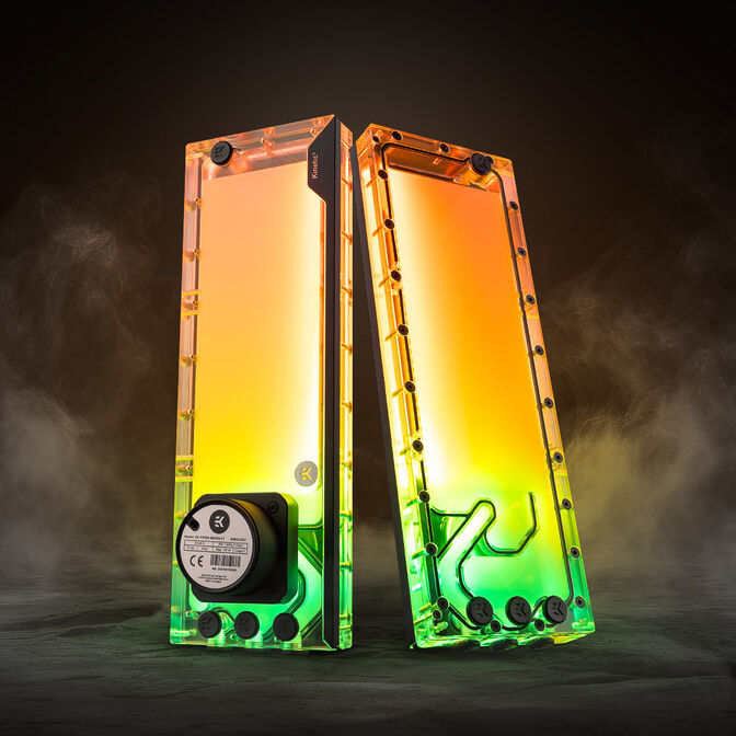 EK Water Blocks EK-Quantum Kinetic3 FLT D5 PWM Ausgleichsbeh&auml;lter-Pumpen-Kombination - 360mm, D-RGB, Acryl image number 2