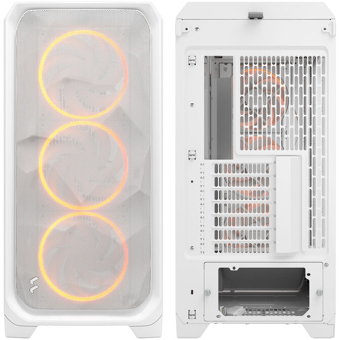 Fractal Design Meshify 3 XL RGB TG PC Case, Full Tower, E-ATX, Tempered Glass - White image number 11