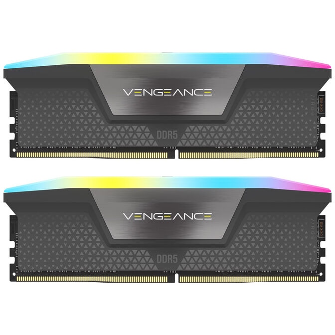 Corsair Vengeance RGB DDR5-6000 RAM, CL36, EXPO - 32 GB Dual-Kit, grey image number 2