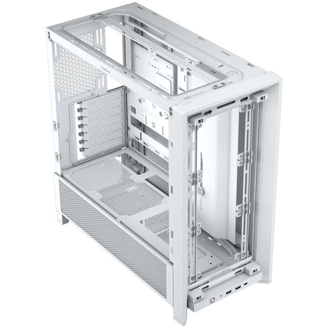 Corsair Frame 4000D PC-Geh&auml;use, Midi-Tower, E-ATX, Tempered Glass - wei&szlig; image number 1