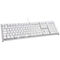 Ducky One 2 White Edition PBT Gaming Tastatur, MX-Blue, wei&szlig;e LED - wei&szlig;