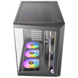 Antec C5 Computer Case, Mid-Tower, ATX, RGB, Tempered Glass - black image number null