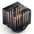 Jonsbo CC90 CPU-K&uuml;hler, Dual-Tower, 130mm PWM-L&uuml;fter, Segmentanzeige - schwarz image number null