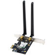 ASUS PCE-AX1800, 2.4GHz/5GHz WLAN, Bluetooth 5.2 LE, PCIe 2.0 x1 image number null