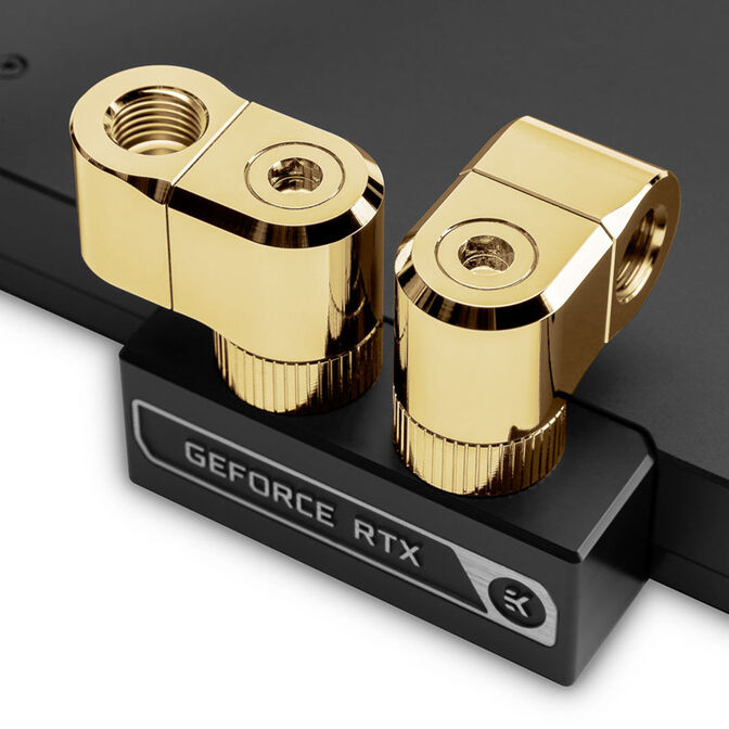 EK Water Blocks EK-Quantum Torque G1/4 Zoll doppel Verl&auml;ngerungs Offset MF 21 - gold image number 4