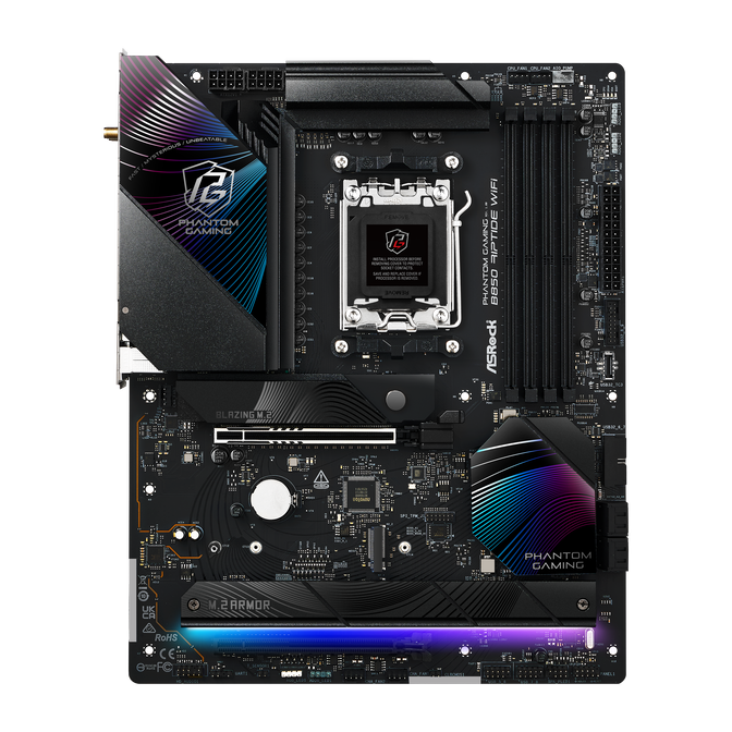 ASROCK B850 Riptide WiFi Mainboard, Sockel AM5, AMD B850, ATX, DDR5 image number 4