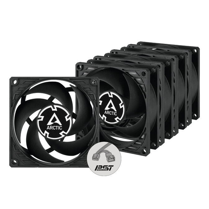 Arctic P8 PWM PST Fan - 80mm, Pack of 5 image number 0