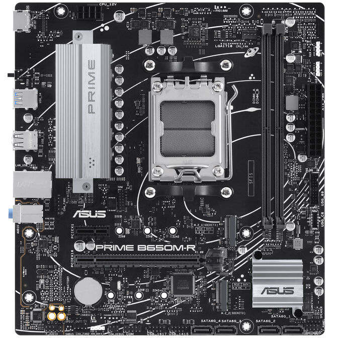 ASUS Prime B650M-R Mainboard, B650-Chipsatz, Sockel AM5, DDR5 image number 2